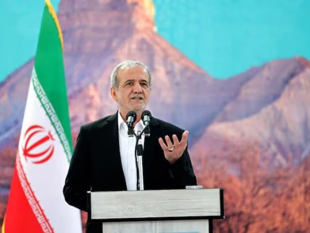 iranian president masoud pezeshkian speaks during a meeting in ilam iran june 12 2025 photo reuters