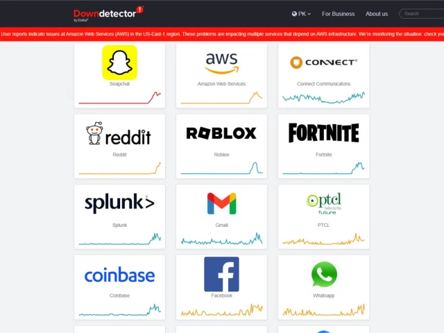 source screenshot downdetector