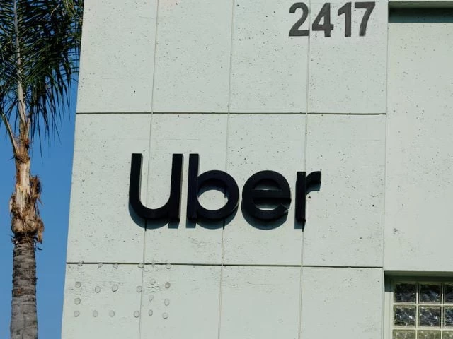 the uber logo is shown on the building in los angeles california u s february 14 2024 photo reuters