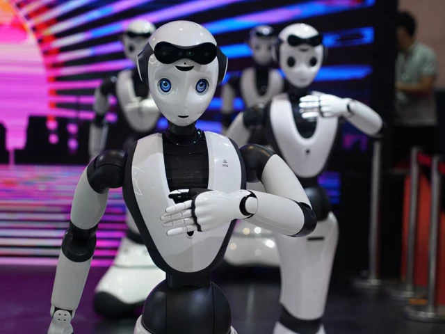 humanoid robots perform at the world robot conference 2023 in beijing capital of china aug 16 2023 photo xinhua