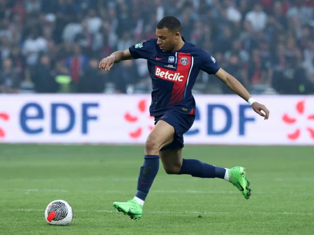 kylian mbappe in action for paris st germain in 2024 photo reuters