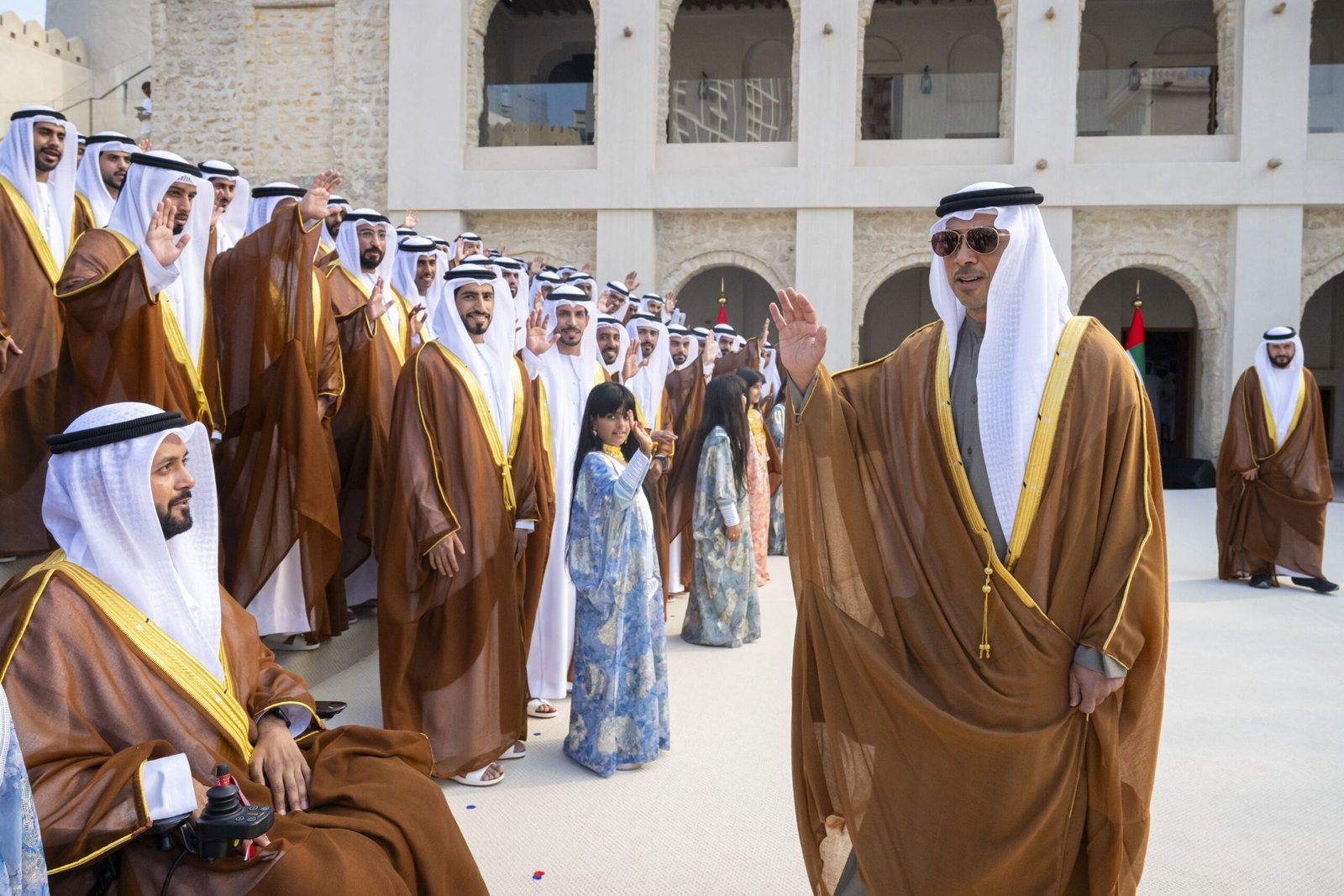 Mansour bin Zayed Attends Group Wedding Reception for Abu Dhabi Citizens at Qasr Al Hosn - UAE