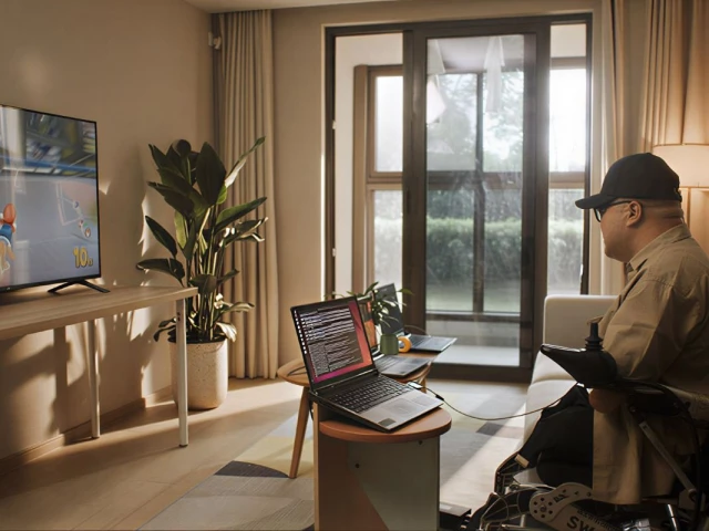 a patient involved in a bci clinical trial plays a racing game at his home in shanghai photo china daily