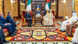 Mohammed bin Rashid Meets with Sergio Mattarella, President of Italy