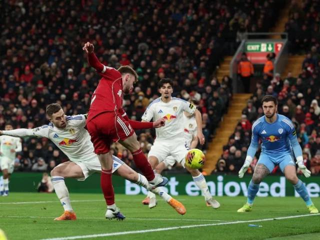 liverpool s conor bradley in action with leeds united s gabriel gudmundsson photo reuters