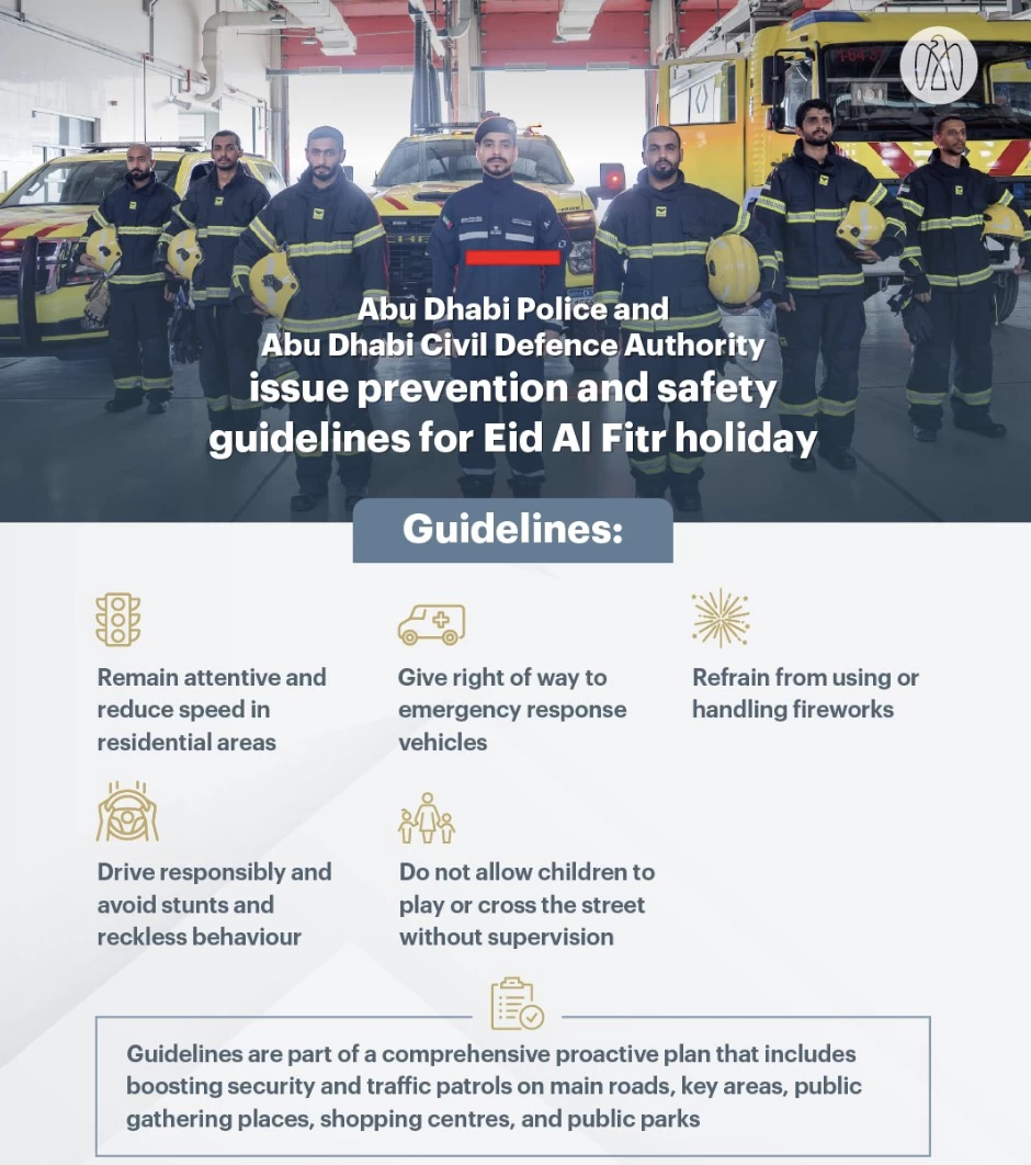 Abu Dhabi Police, Abu Dhabi Civil Defence Authority issue guidelines