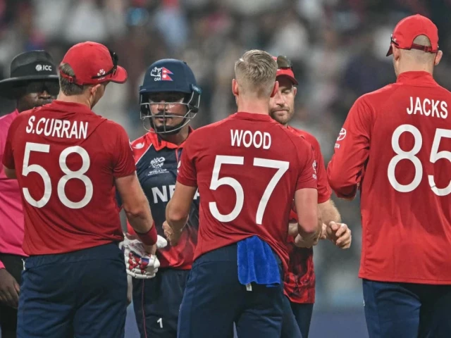 england clung on to beat nepal by four runs photo afp