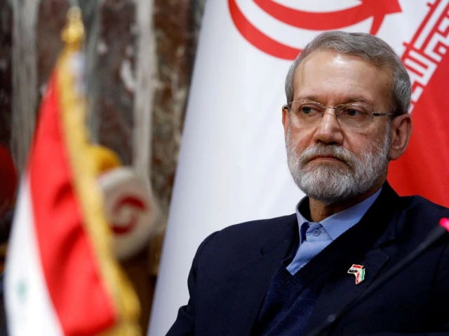 iranian parliament speaker ali larijani attends a news conference in damascus syria february 16 2020 photo reuters