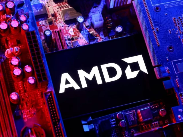 an amd logo and a computer motherboard appear in this illustration created on august 25 2025 photo reuters