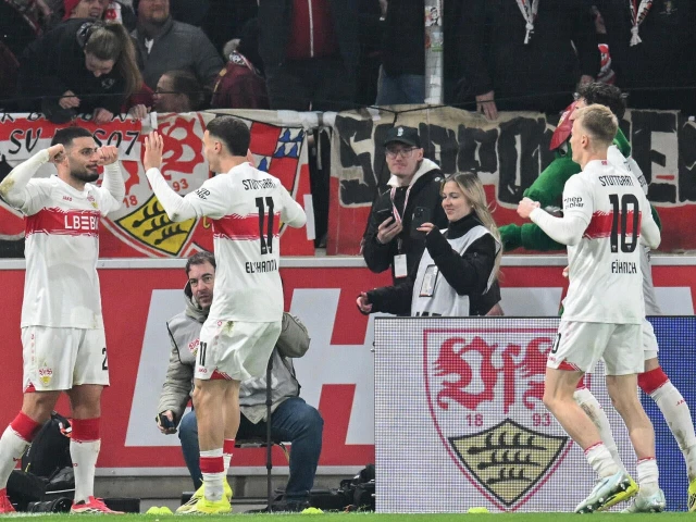 stuttgart forward deniz undav opens the scoring for the home side against rb leipzig on sunday photo afp