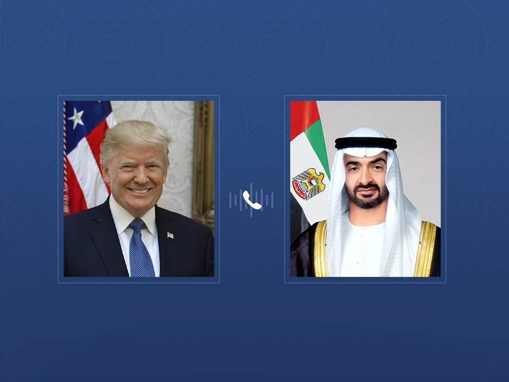 UAE President receives phone call from US President - UAE