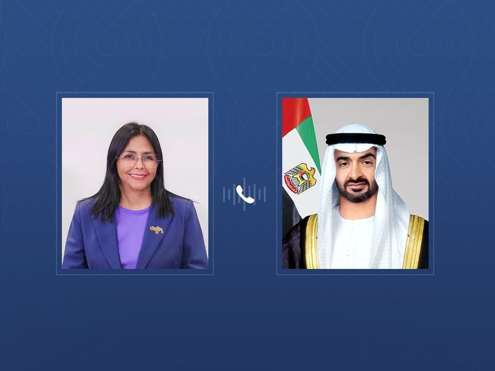 UAE President receives phone call from Acting President of Venezuela - UAE