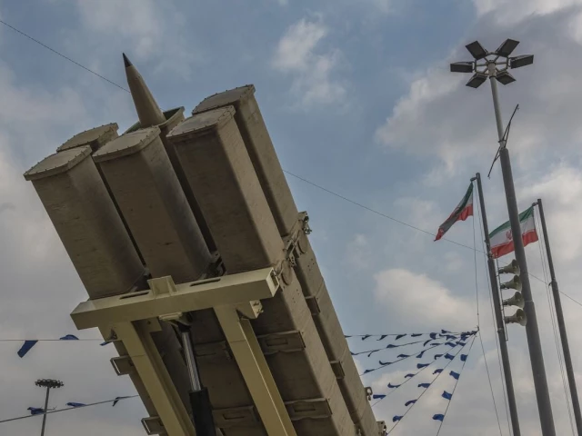 an iran made missile and its launchers during a rally in tehran in 2025 photo afp file