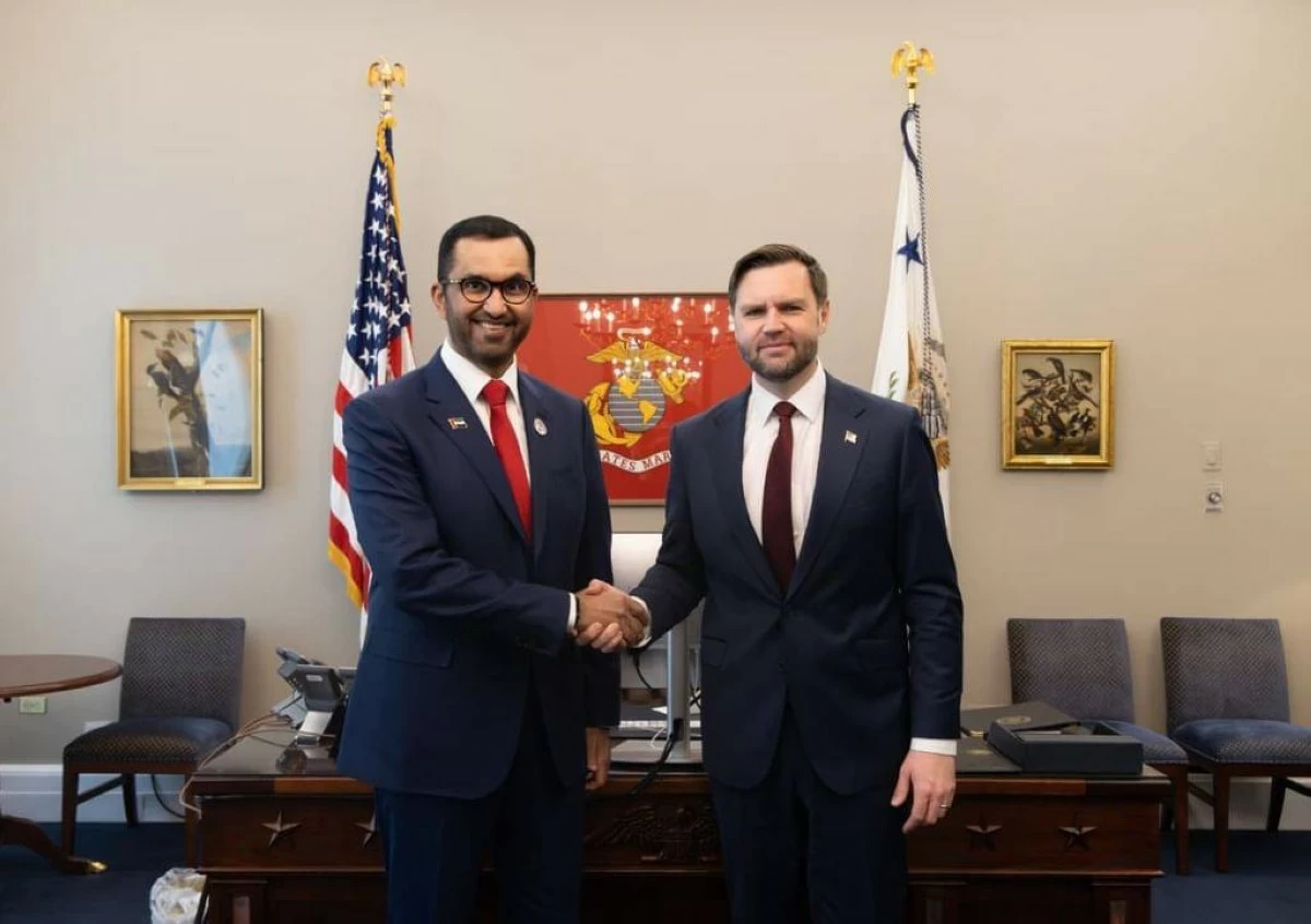 US Vice President welcomes Sultan Al Jaber to White House