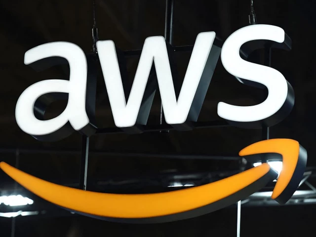the logo of amazon web services aws is seen on the opening day of the integrated systems europe ise audiovisual and systems integration exhibition in barcelona on january 31 2023 amazon on march 3 2026 said fluctuations in its data centers in uae file photo reuters