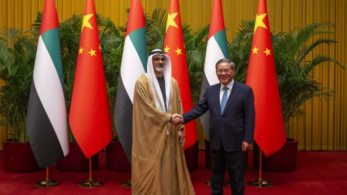H.H. Sheikh Khaled bin Mohamed bin Zayed Al Nahyan and Li Qiang witnessed the signing of several memoranda of understanding to further strengthen the UAE–China partnership.
