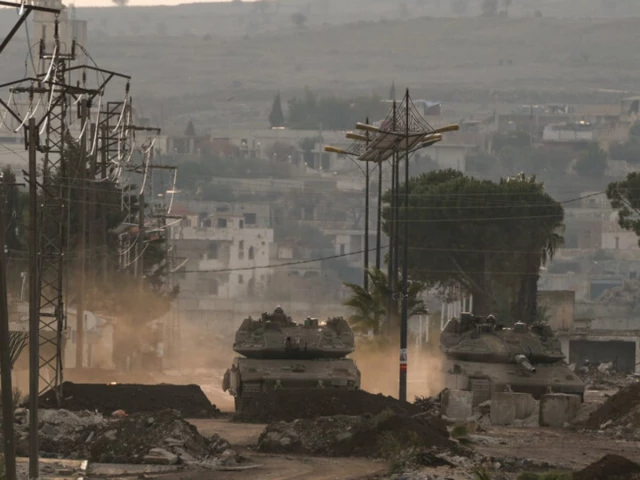 israeli force made up of two tanks and two military vehicles entered eastern tal al ahmar hill in southern quneitra syria on april 18 2026 photo anadolu
