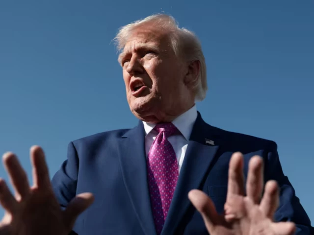 us president donald trump speaks to the media before boarding air force one on his way to virginia at joint base andrews in maryland us april 10 2026 photo reuters