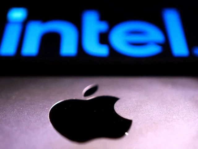 intel and apple logos are seen in this illustration taken september 24 2025 photo reuters