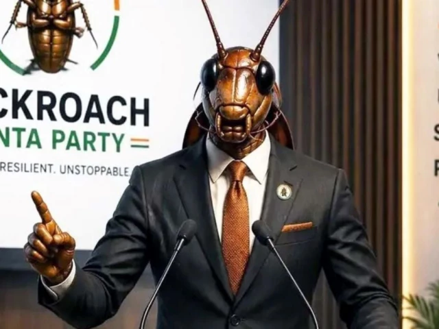 an ai generated image of cockroach janta party photo cockroach janta party