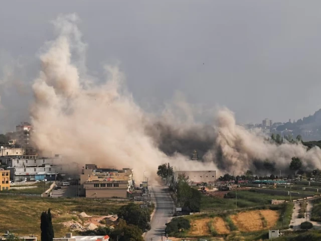 smoke billows following an israeli strike in nabatieh lebanon may 26 2026 reuters