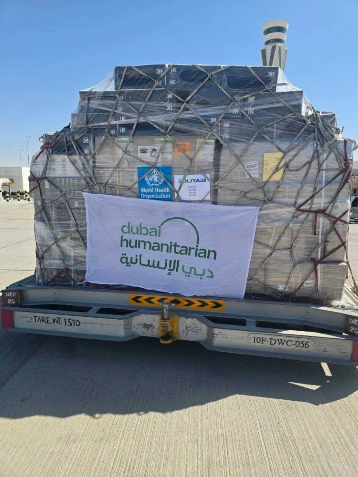 Dubai Humanitarian has airlifted 20 metric tonnes of critical medical supplies. Picture credit: WAM