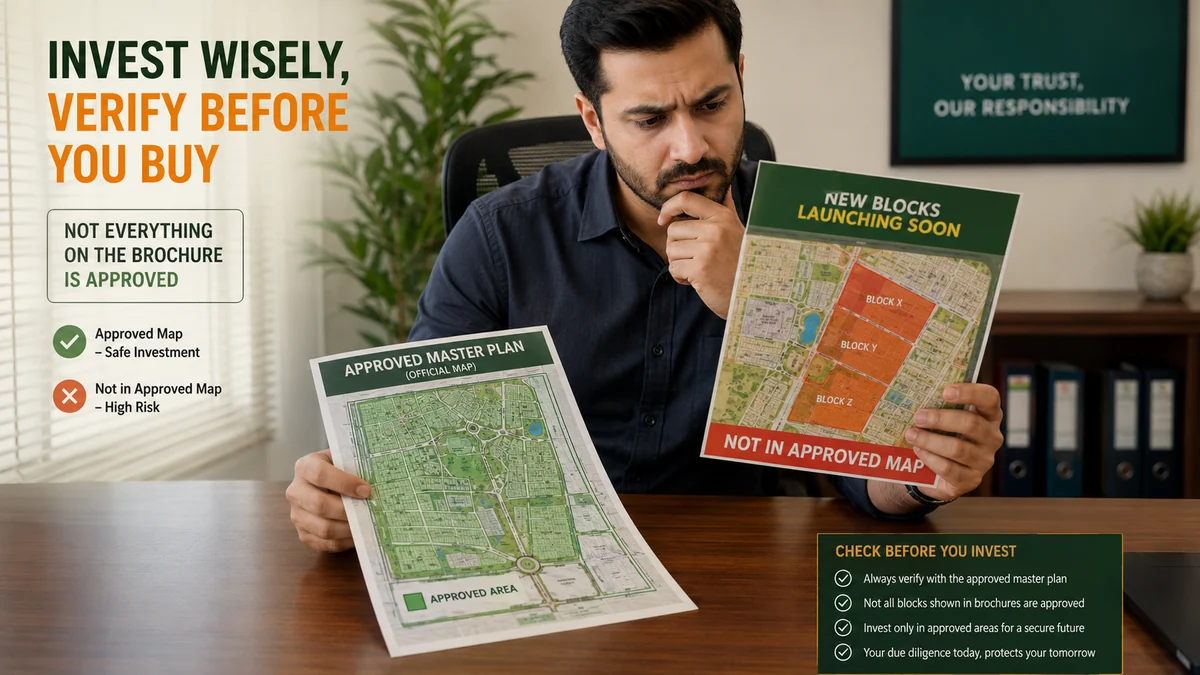 Approved Map Vs Marketing Brochure