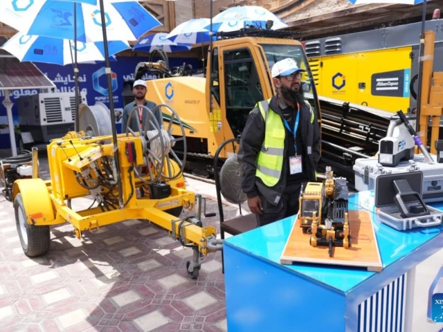 an exhibitor showcases products during a telecommunications and technology exposition in kabul afghanistan july 26 2026 photo xinhia