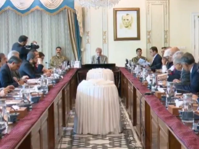 prime minister shehbaz sharif chairs a meeting to review tax reforms and the performance of the federal board of revenue screengrab