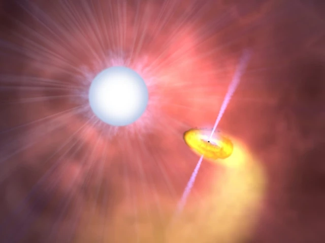 cygnus x 3 is a high mass x ray binary system consisting of a compact object likely a black hole and a wolf rayet star this artist s concept shows one interpretation of the system photo jpl nasa