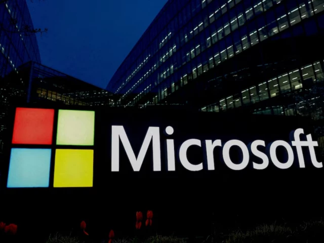 a view shows a microsoft logo at microsoft offices in issy les moulineaux near paris france march 25 2024 reuters