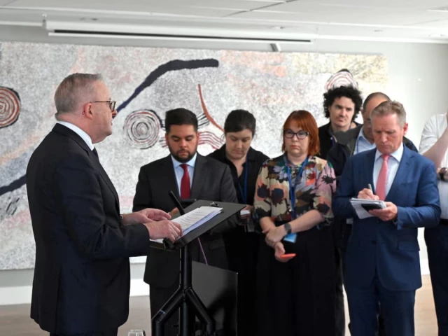 australia s prime minister anthony albanese at a press conference during the united nations general assembly revealing that an ai agent developed by openai infiltrated an australian government website in june in new york us september 23 2026 photo reuters