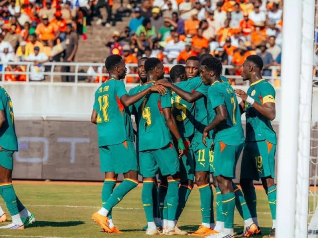 aston villa striker nicolas jackson scores senegal s opening goal against mozambique in the africa cup of nations qualifier at zimpeto stadium photo facebook