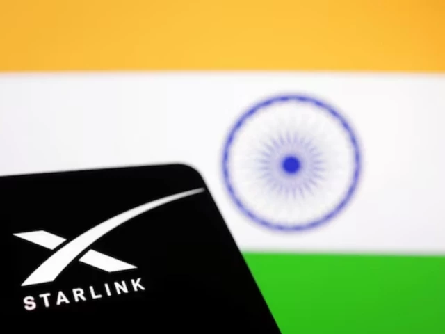 the starlink logo is seen in front of the indian flag in this illustration taken june 21 2023 photo reuters